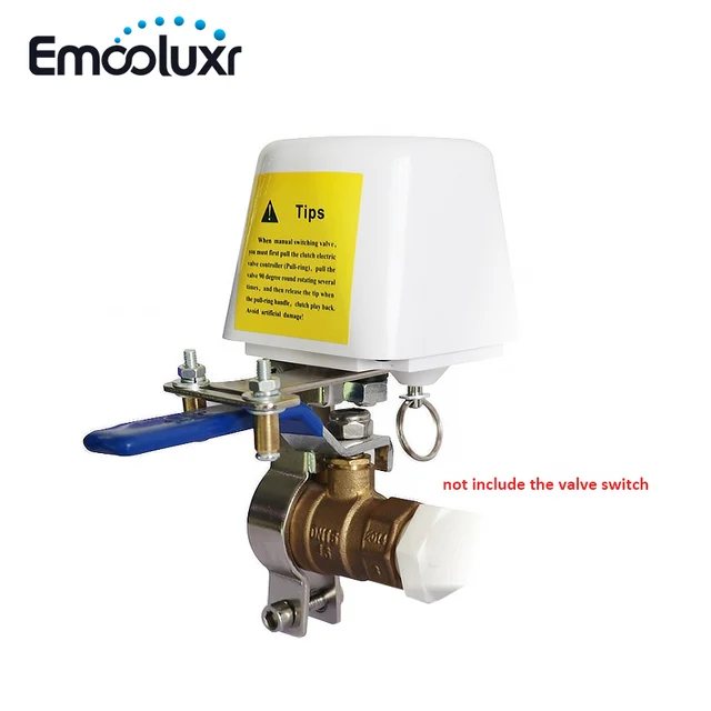 AC220V Water Leakage Detection Alarm System 85dB Loud Beeping Voice and Smart Manipulator Valve and 1.5 meter Sensing Cable 5
