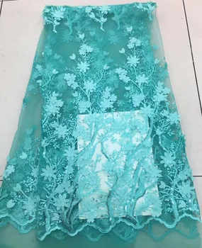 

5 yards S-1181 high quality embroidered net tulle mesh lace for wedding dress