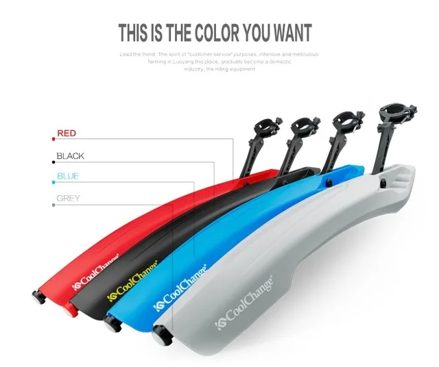 

Mountain bike mudguard Bike Front Rear Quick Release bicycle fender Wings Stand Rack Mudguard With Warn Taillight