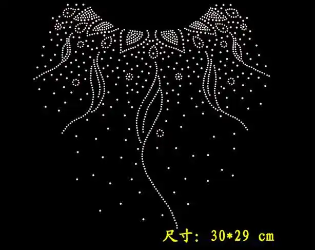 6 шт./лот, модный вырез, цветочный дизайн, горячая фиксация, стразы с теплопередачей, стразы, украшение для украшения