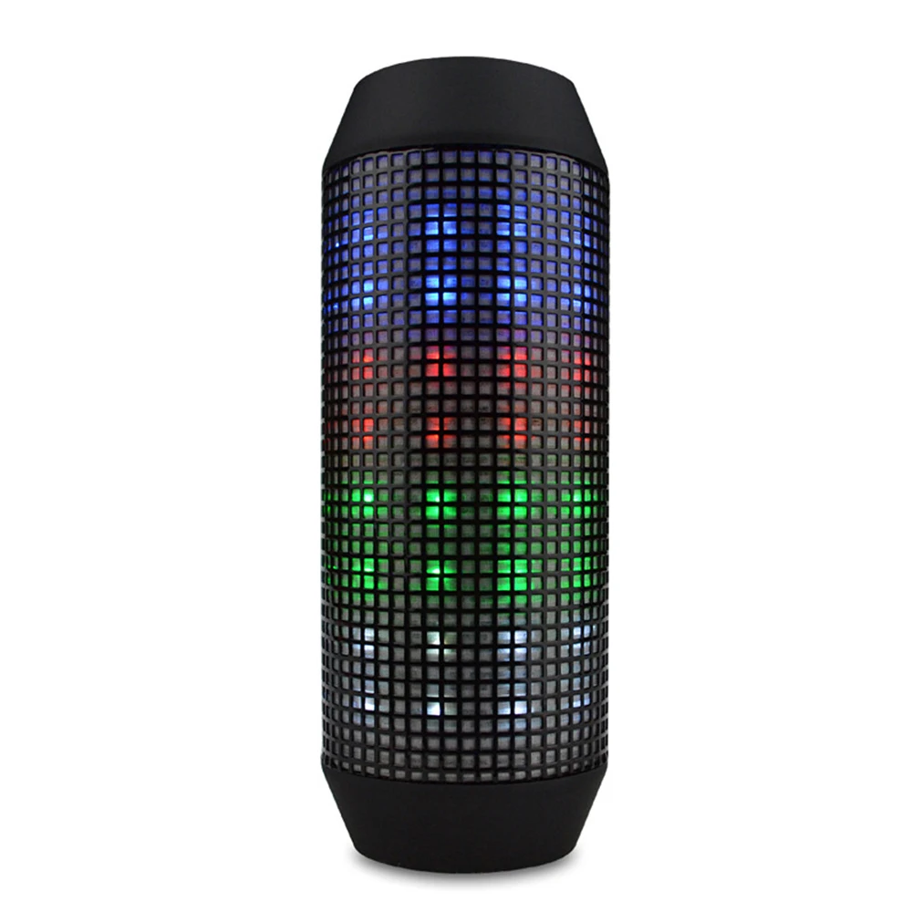 

Q600 Wireless Bluetooth Outdoor Speaker Portable Led Flashlight Colorful Subwoofer With Microphone Stereo Surround Soundbar