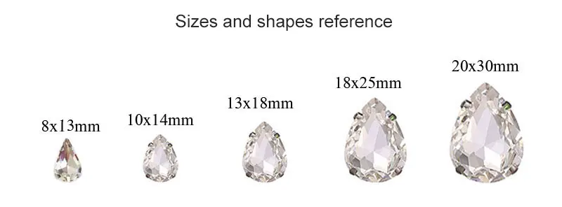 teardrop-sizes