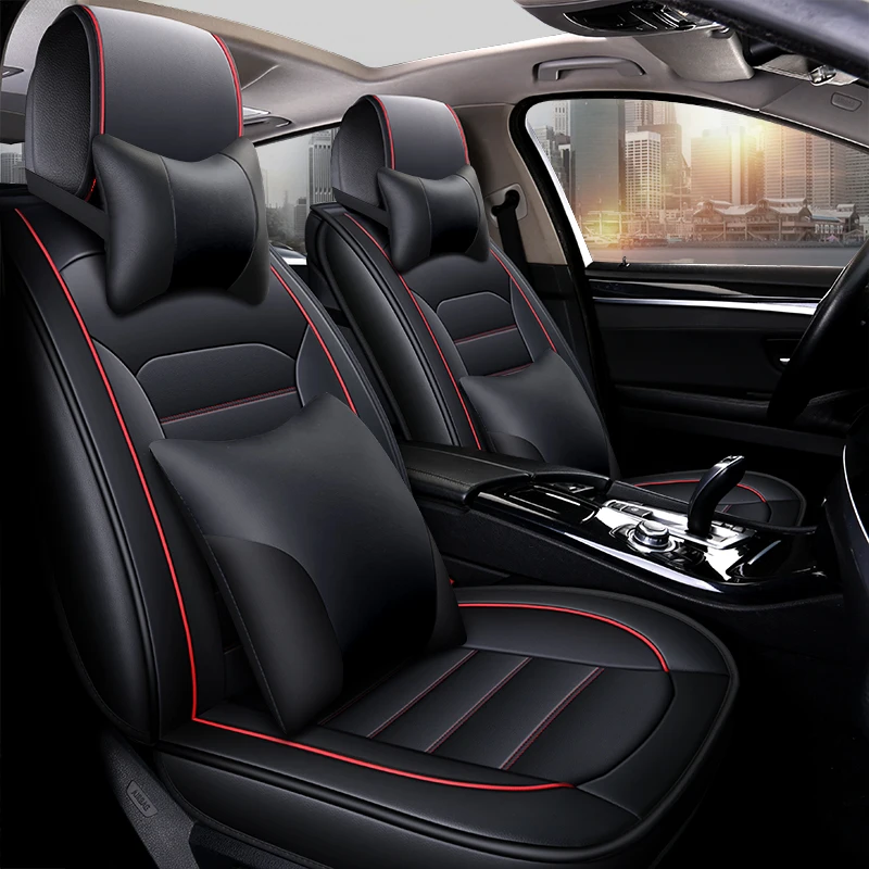 Front+Rear Leather Car Seat Cover for Toyota Pruis hilux FJ Cruiser