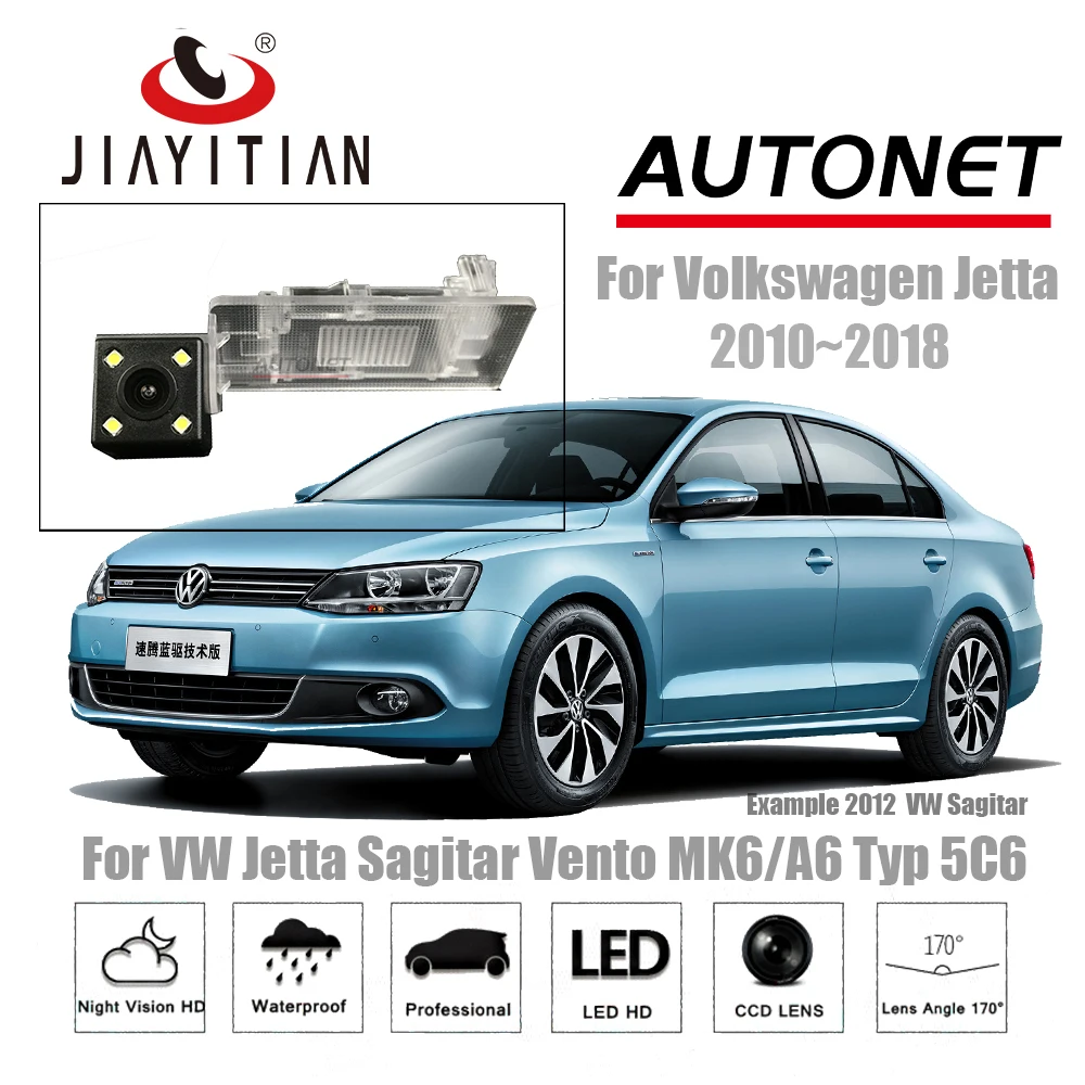 Задняя камера JIAYITIAN для VW Jetta Sagitar Vento MK6/A6 Typ 5C6 2010 ~ 2018 CCD ночное видение/резервная