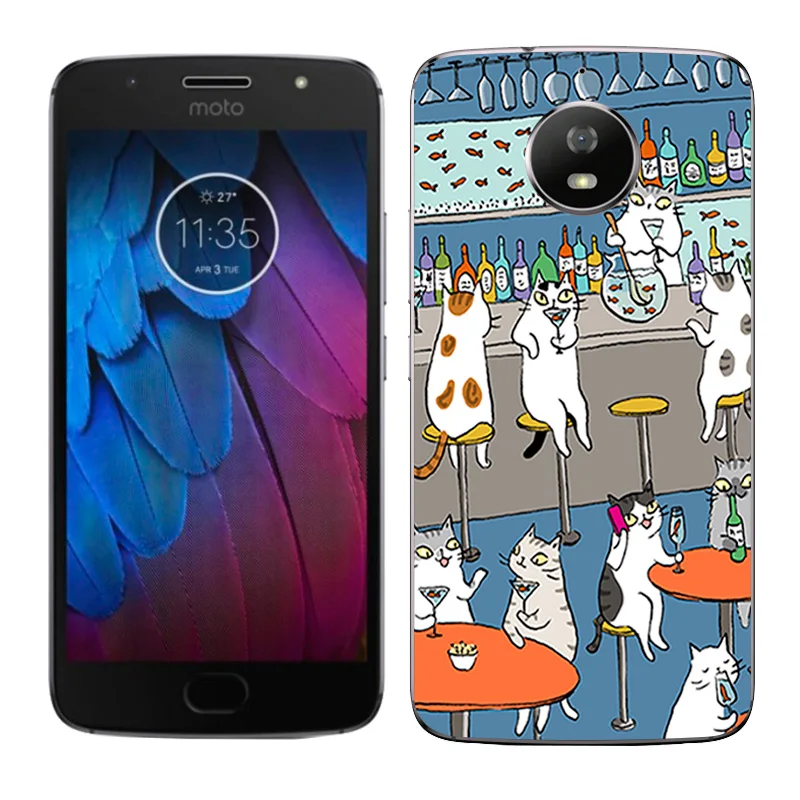 Для Motorola Moto G5S чехол с подсолнухами окрашенный силиконовые чехлы для Motorola Moto G5S XT1793 XT1794 XT1792 5," для Moto G5S