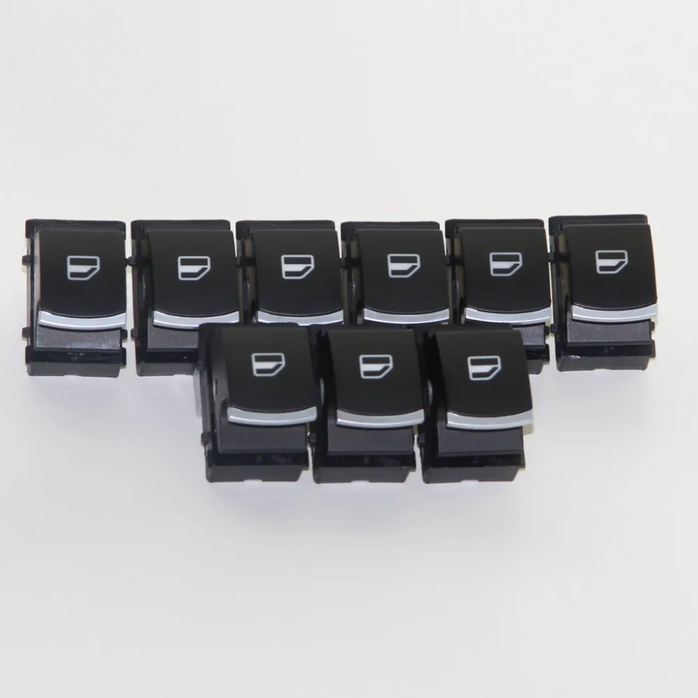 9 шт. OEM хром переключатель стеклоподъемника для VW Jetta Golf GTI MK5 MK6 Passat B6 3C Rabbit Tiguan 5ND 959