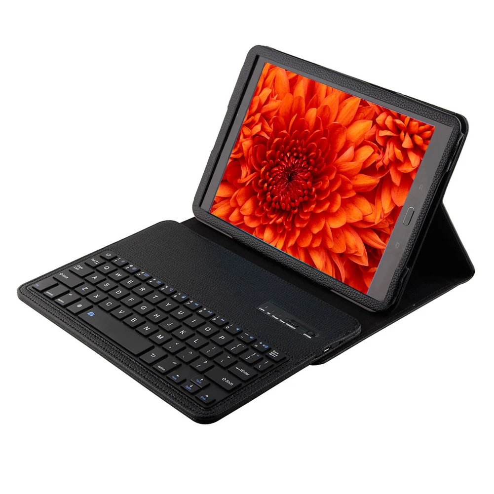 

2 in 1 Portable Detachable Wireless Bluetooth Keyboard + PU Leather Cover Case Tablet Stand for Samsung Galaxy Tab S2 / T8 9.7''