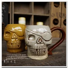 Популярная американская коллекция доска с черепами предметы интерьера Тики-бокалы Гавайи домашняя декорация керамическая Коктейльная кружка оригинальная бутылка