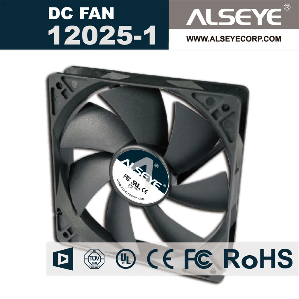 ALSEYE 12025 120mm DC Fan for Computer, 12v 0.28A 2000RPM Hydraulic