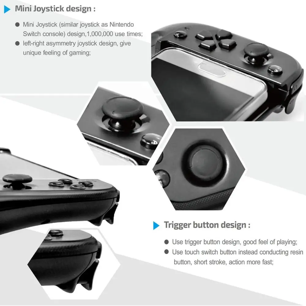 Модернизированный 7007F игровой контроллер беспроводной Bluetooth геймпад выдвижной джойстик Джойстик для Android/IOS телефон планшет Windows PC