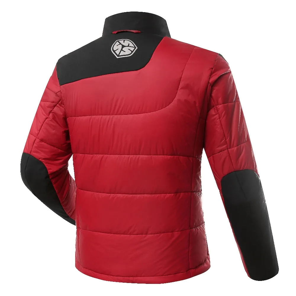 SCOYCO motocicleta chaqueta Moto a prueba de viento Racing chaqueta Blouson Moto con cinco protectores Moto negro y rojo