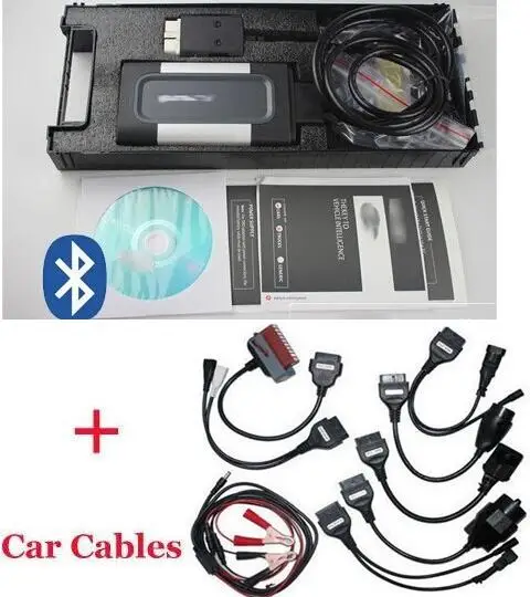 

2018 Free by dhl Latest OBDII SCANNER CDP Pro plus For Delphi ds150e Autocom Car diagnostic tools Scanner with car 8pcs cables