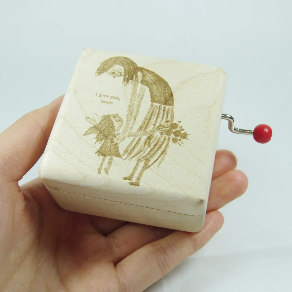 

Mother's day handmade Nature wood customized music box special gifts Free shipping