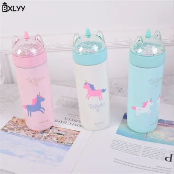 

BXLYY300ml creative unicorn thermos home decoration accessories new year Christmas decorations birthday party decorations kids.7