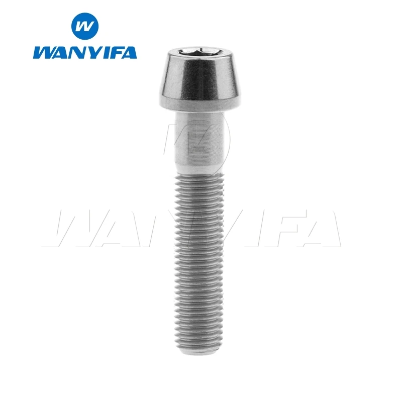 Cheap Wanyifa Titanium Bolt Screw M8x15 20 25 30 35 40 45 50 70mm Cone Head for Bicycle Frame 2