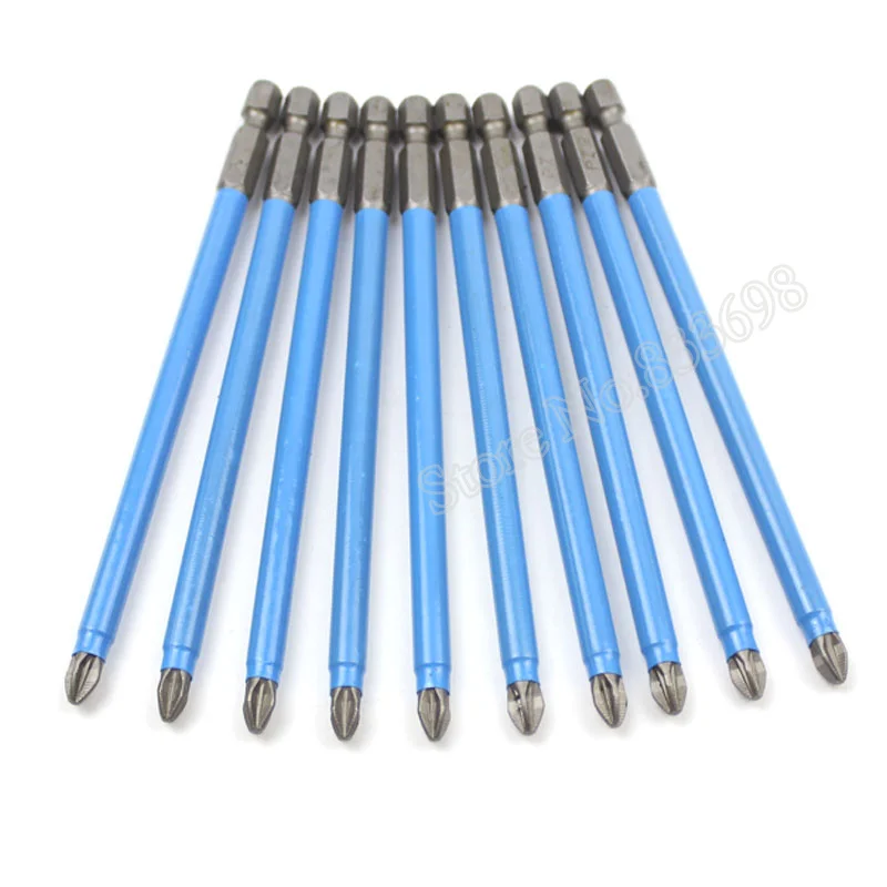 Lot De 5 Embouts Tournevis Pozidriv PZ1/PZ2/PZ3 - 75 Mm Magnétiques Pour Visseuse - Acier Traité