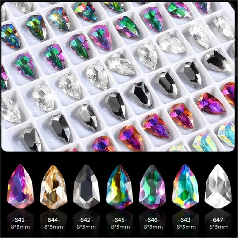 

10psc New Color snowflake glitter rhinestones 3D Nail Art Decorations,Alloy Nail Charms,Nails Rhinestones Nail Supplies CZ012
