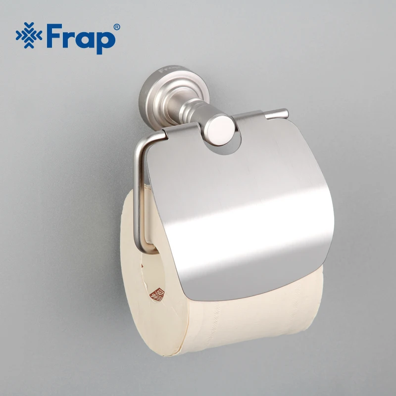 

Frap New Arrival Silver Color Wall Mounted Toilet Paper Holder Space Aluminum with Mounting Seat F3703
