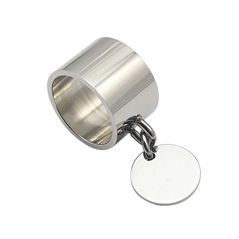 Fashion Silver Rings anillos Stainless Steel Big Party Charm Rings for Women FeMale boy High Quality Large Stock Wholesale