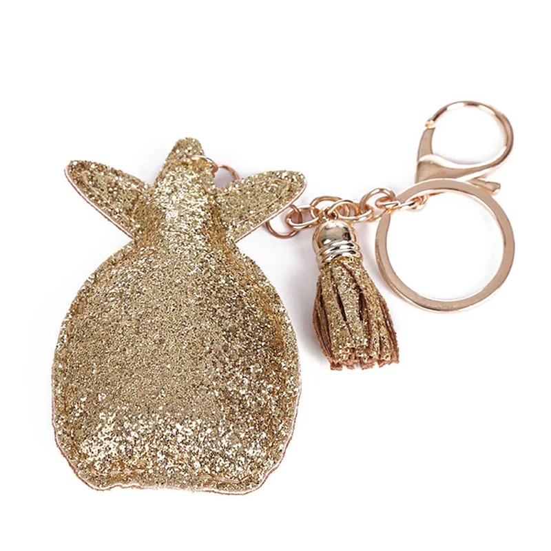 Очаровательная блестки брелок Симпатичные ананас Bling фруктов автомобильные