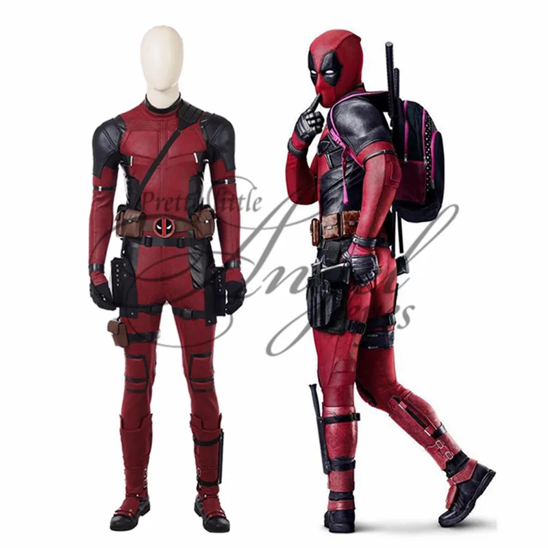 

Marvel Super Hero Wade Winston Wilson Deadpool Costume Cosplay Party Shoes Custom Made
