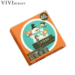 Vividcraft Рождество карты украшения поле уплотнительная Наклейки DIY ручной работы Стикеры для вечере подарок мешок коробка конфет декора