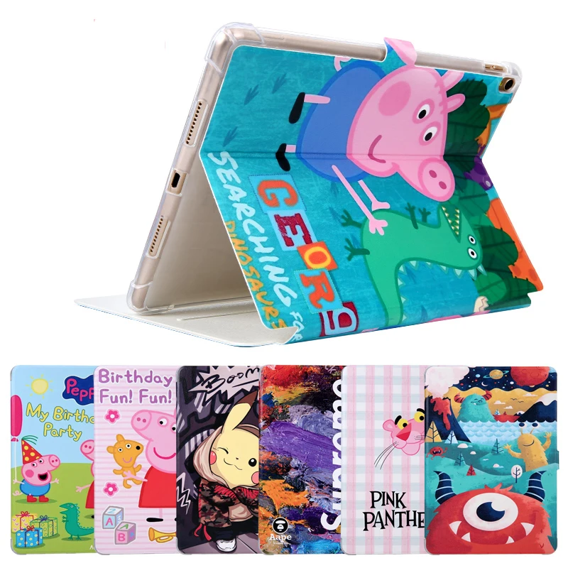 

Colorful Cartoon Pattern case For Huawei MediaPad M5 8.4 inch SHT-W09 SHT-AL09 Tablet PU Leather TPU soft Cover Skin funda + Pen