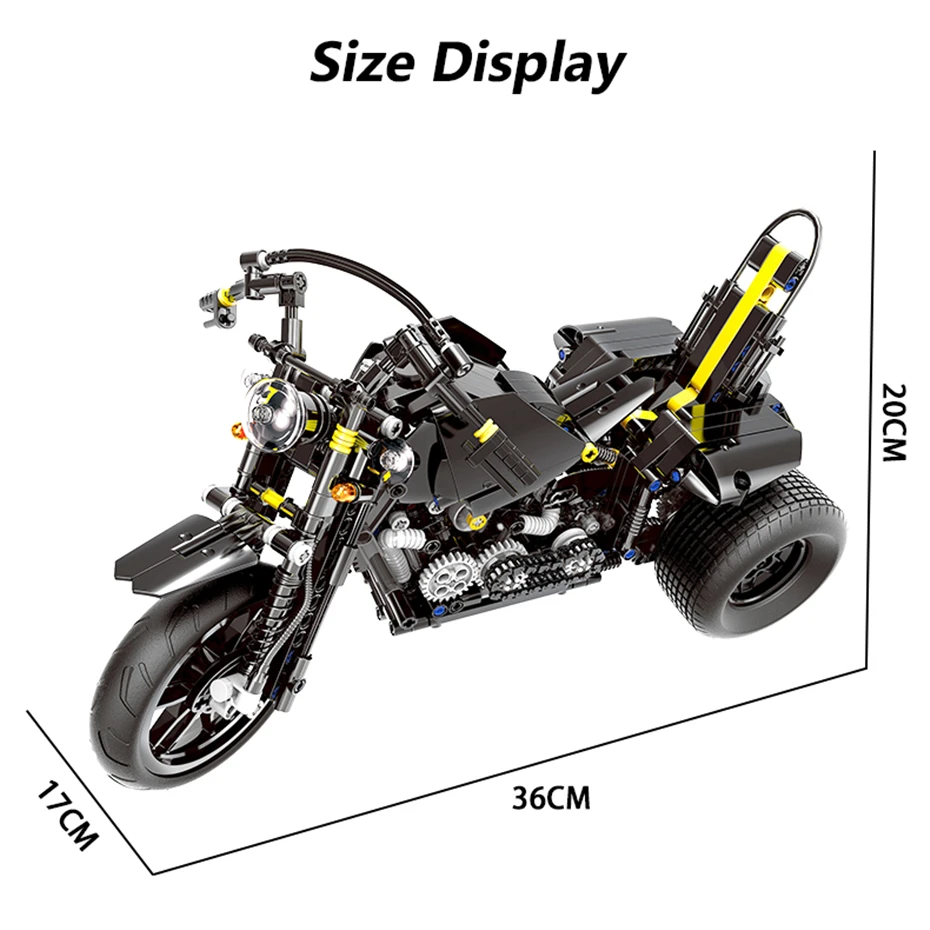 XINGBAO моторная техника серии 03020 853 шт. тяжелый мотоцикл набор строительных блоков Кирпичи мотоцикл модель моторная техника Juguetes