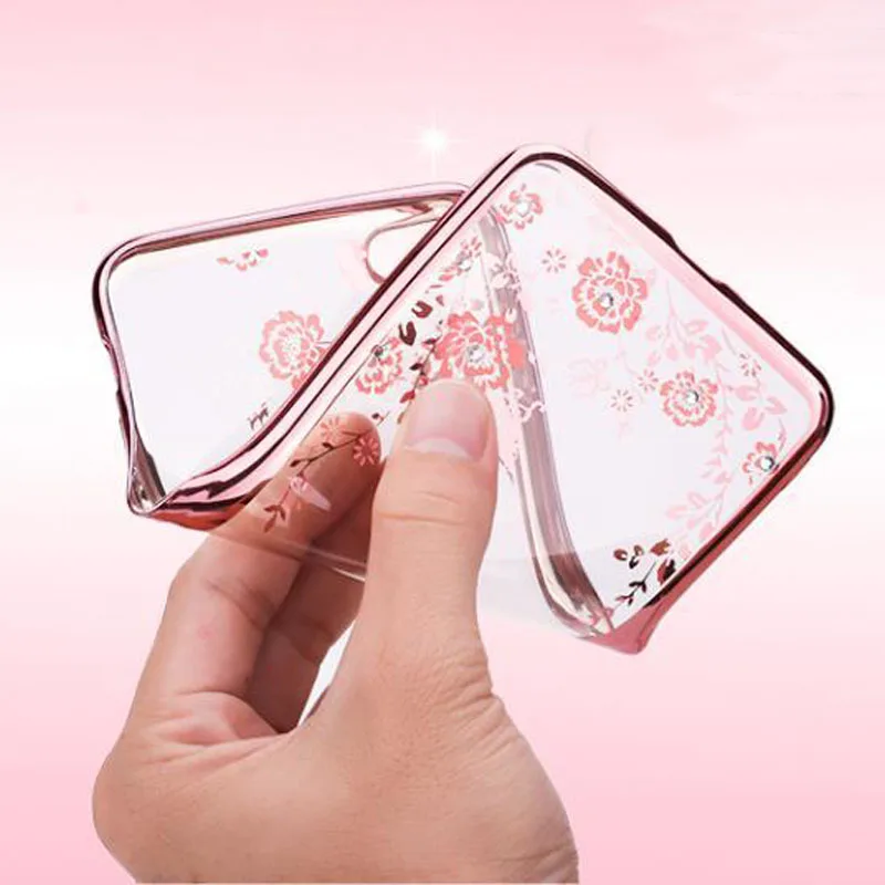 Russia-Only-Case-For-Huawei-Honor-7A-5-45-inch-Plating-Crystal-Bling-Flowers-Soft-Silicon (5)