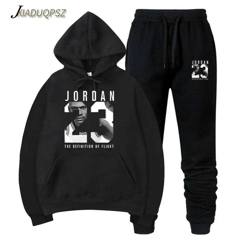 

Men Set Autumn Sweatshirt JORDAN 23 Mens Tracksuit +Pants 2018 Brand Sportswear Man 2PCS Stand Collar Streetwear Hoodie Jacket