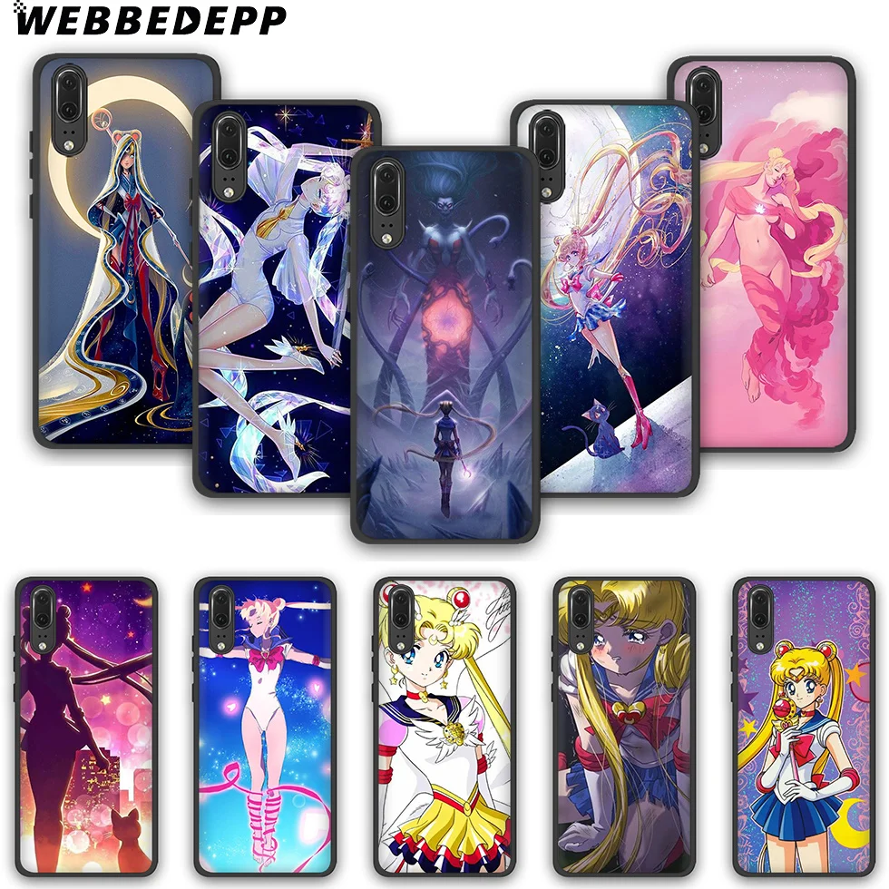 WEBBEDEPP Сейлор Мун Девушка ТПУ чехол для телефона Huawei P10 P20 P30 Lite Pro Y6 Y7 prime 2018 Y9 2019 |