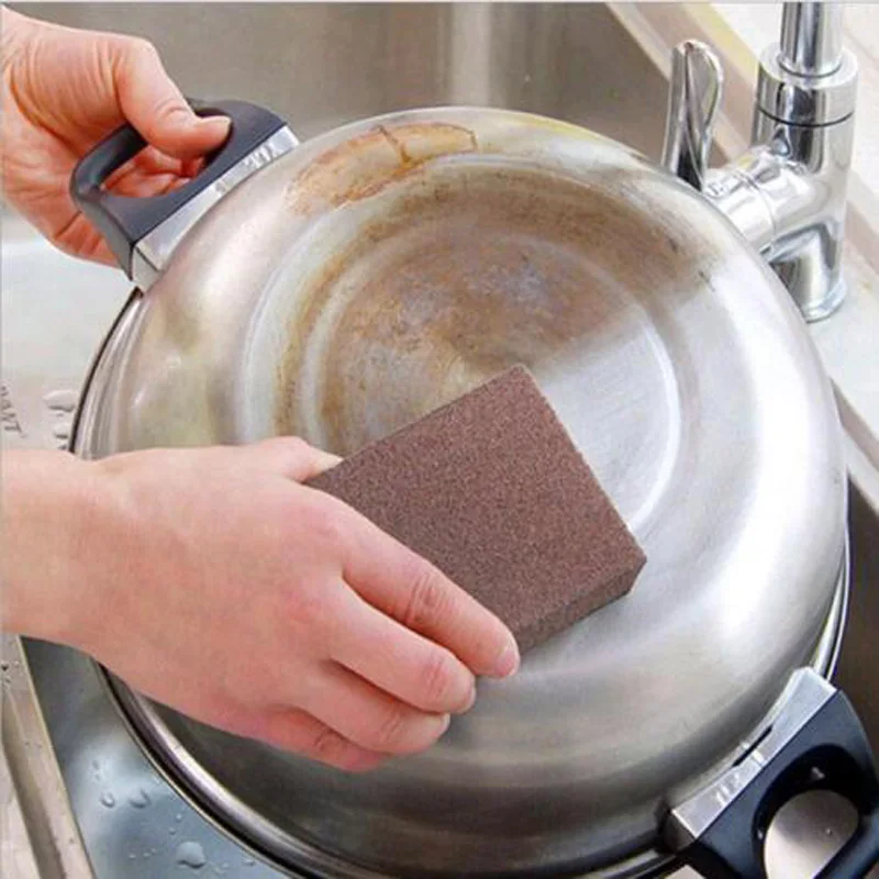 

1*Kitchen Nano Emery Pot Cleaning Cleaner Rust Focal Stains Sponge Removing Tool