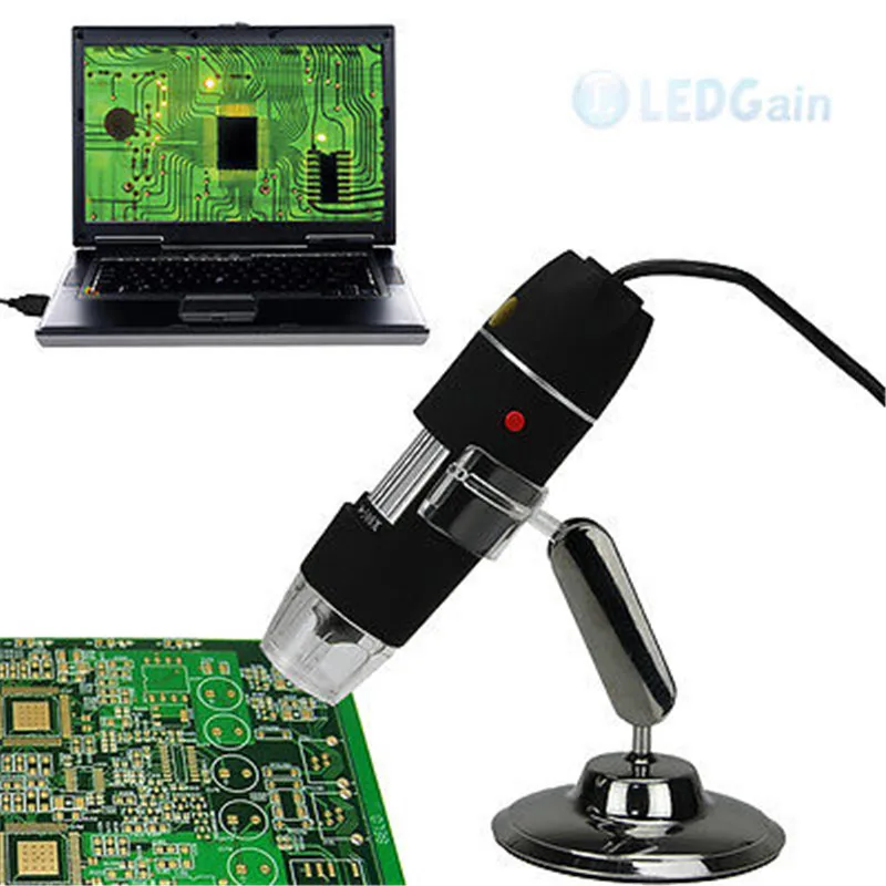 Высокое качество Портативный электроники 2MP 1000X USB цифровой 8 светодиодный эндоскопа Камера микроскоп Лупа 500X увеличение мера