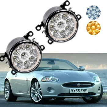 

For Jaguar XK Convertible Coupe JB43 2006-2015 9-Pieces Leds Chips LED Fog Light Lamp H11 H8 12V 55W Halogen Fog Lights