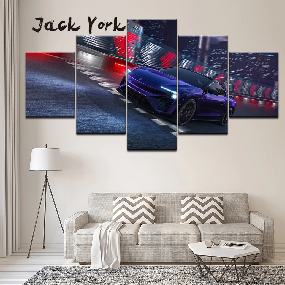 

Canvas Painting Car 8 Series 5 Pieces Wall Art Painting Modular Wallpapers Poster Print for living room Home Decor