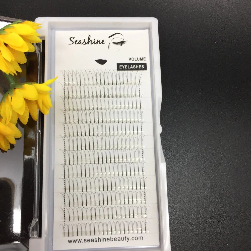 

10 Trays C D Curl 0.07mm 0.10mm 2D Volume Eyelash Pre Made Fans Lash Thickness Individual Eyelash Extensions False Lashes