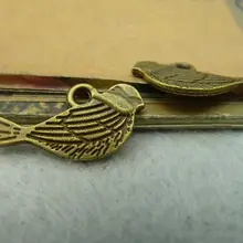 50 шт античная бронза очаровательные птицы DIY ювелирных изделий