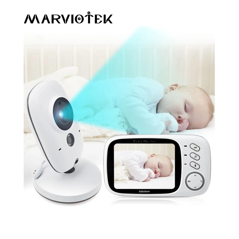 

VB603 Wireless LCD Audio Video Baby Monitor Radio Nanny Music Intercom IR Portable Baby Camera Baby Walkie Talkie Babysitter P2P