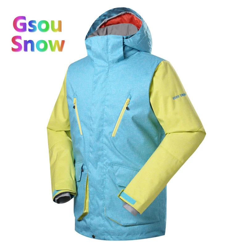 Gsou Sonw Outdoor Sports Winter Men's Skiing Clothing Snowboarding Sets Warmer Ski Jackets Waterproof Ski Pants Suits