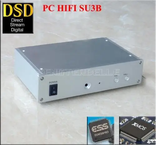 

SU3B PC HiFi DAC ES9028PRO+XMOS U8 Asynchronous USB Decoder Headphone Amplifier