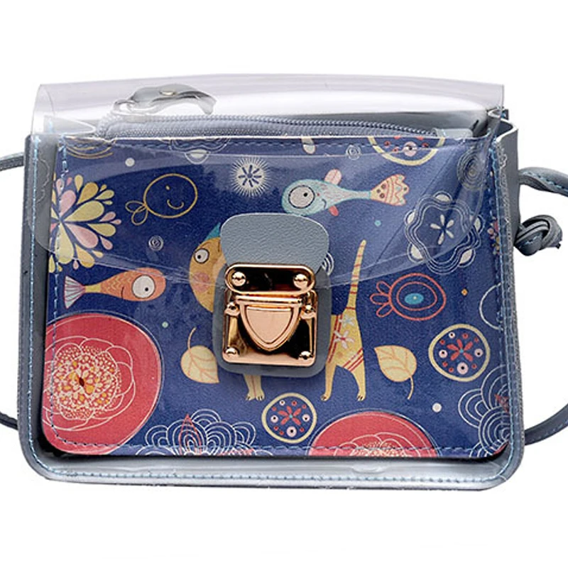 

Clutch handbag Women clear Messenger Bag Transparent Jelly Bag Shoulder Bags Pocket Fashion crossbody bags for women Diagonal Sh