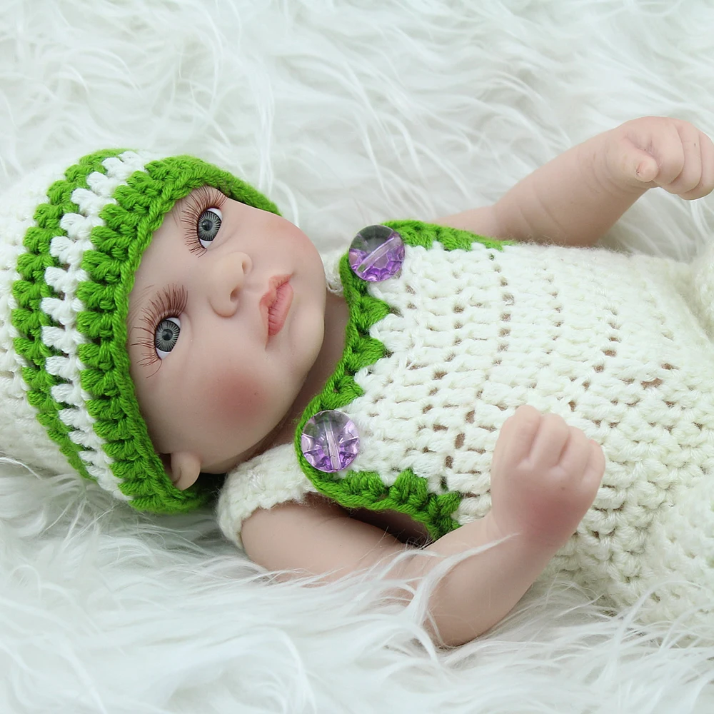 KAYDORA Мини-куклы Reborn полностью силиконовые Reborn Baby 10 дюймов детские игрушки для ванной воды Playmate подарок ручной работы новорожденный мальчик день рождения