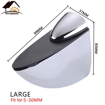 

2PCS Myhomera Adjustable Glass Clamps F Clamp Shelves Holder Corner Bracket Zinc Alloy Glass Clips Large, Medium,Small,Mini