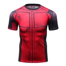 Marvel DC Comics Deedpool Cosplay Costumes 3d Printing T Shirt Civil War Tes Cool Men Fitness and Bodybuilding Short Sleeve Tops