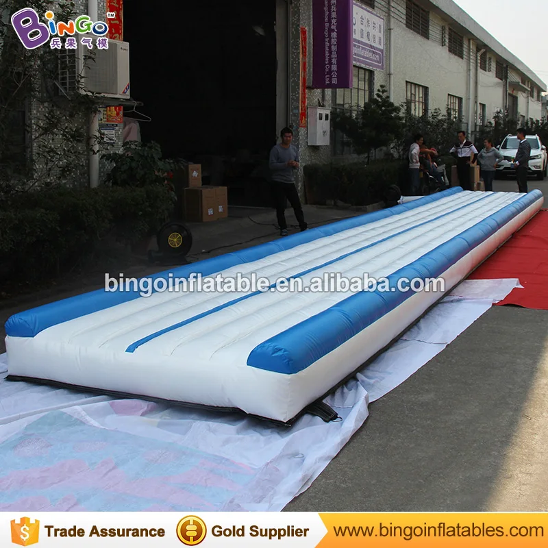 Free Shipping 9mX2m PVC material Gymnastics landing mats inflatable air beam for high quality toy sports