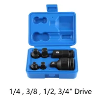6 шт./компл. ударная головка адаптера переменного тока редуктор адаптер 1/4 1/2 3/8 3/4 дюйма ручной набор гаечных ключей
