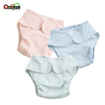

2PCS Washable Cotton Baby Cloth Diaper Cover Reusable Baby Diapers Breathable Cloth Nappy Diaper Wrap Newborn Nappy Changing