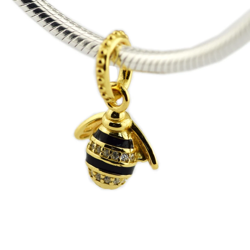 

Pandulaso charms for woman Queen Bee Pendant 925 sterling silver jewelry FitS original bracelet for DIY jewelry making