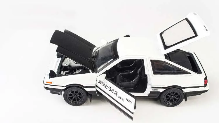 1:28 INITIAL D AE86 Металл игрушечных автомобилей металлическая машина Diecasts и Игрушки транспортные средства модель автомобиля Миниатюрная модель