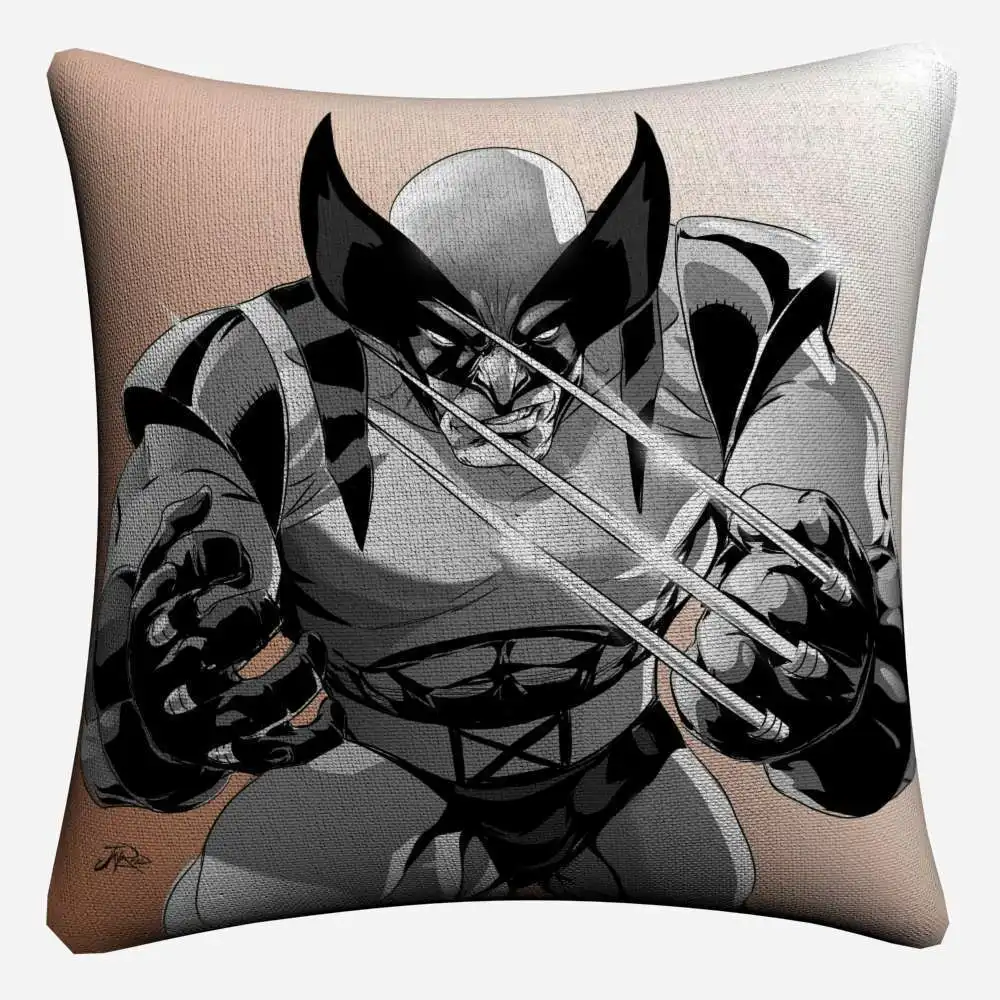 Wolverine Vintage Superhero Paint Decorative Cotton Linen Cushion Cover 45x45cm For Sofa Chair Pillowcase Home Decor Almofada - Color: 13
